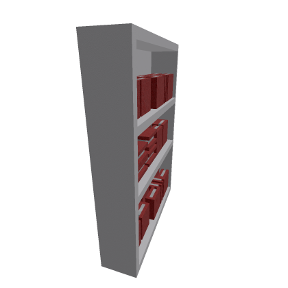 basic bookshelf with books