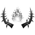 ⏳ Spiked Silver Horns