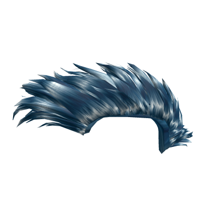 spiky Punk Mohawk Blue Hair Roblox item