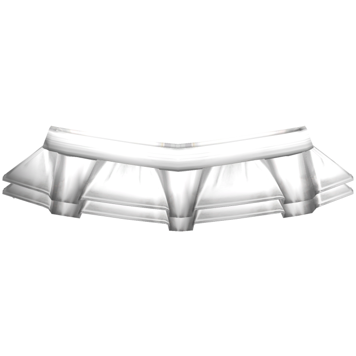 ♡ kawaii double layered ruffled white skirt