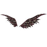 Burgundy Patchwork Wings
