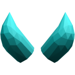 Cyan Big Horns