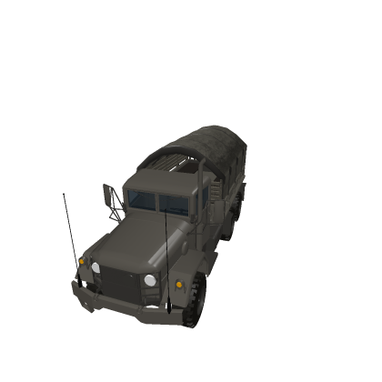 Transport truck with cover.