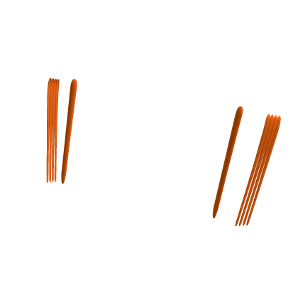 Very Long Nail Orange