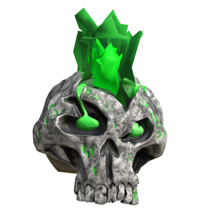 Fire Green Skull - Head Roblox item
