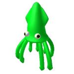 Lime Green Squid