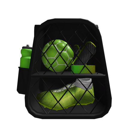 [Blocky Green] Soccer/Football Sports Bag