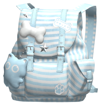 Light Blue Cute Bone Y2k Backpack