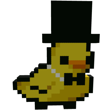 [Head] - Pixel Cute Rich Dapper Duckling Roblox item