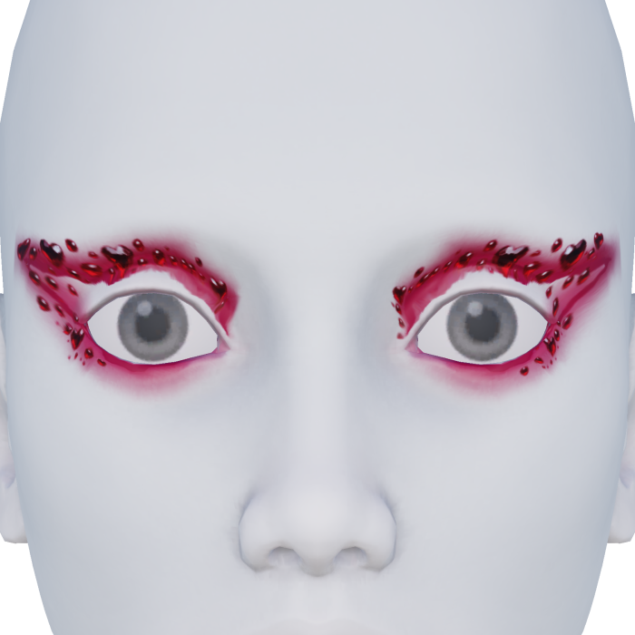 Heart eye liner CUTE