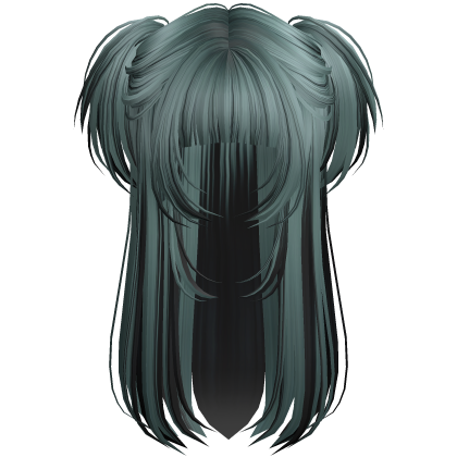 Vamp Long Straight Pigtails Zombie Stripes Roblox item