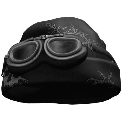 Gothic Grunge Beanie w/ Goggles (Black)