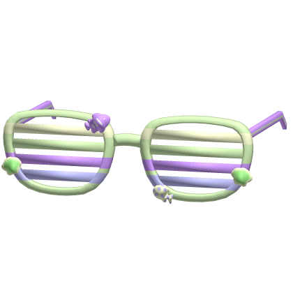 Green Tropical Seashell Summer Cool Fish Glasses