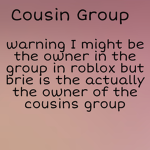 *Cousin()Group*