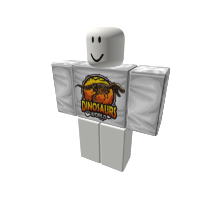 Dinosaurs world shirt white