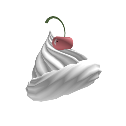 Kawaii ice cream girl whipped cream on head Roblox item