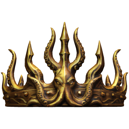24K Golden Kraken TENTACLE Crown
