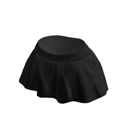 Black mini skirt