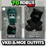 [CHEAP] 70 ROBUX Vkei & Moe Outfits