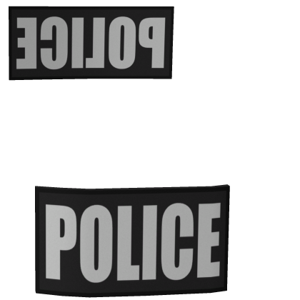 B/W Police Patches (RCPC) (Front/Back)