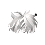 White Pierced Horn Hairstyle