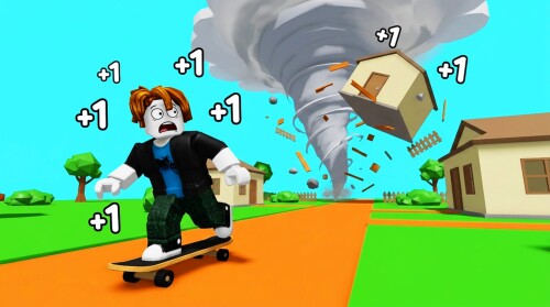 🌪️+1 Geschwindigkeits-Skateboard gegen TORNADO 