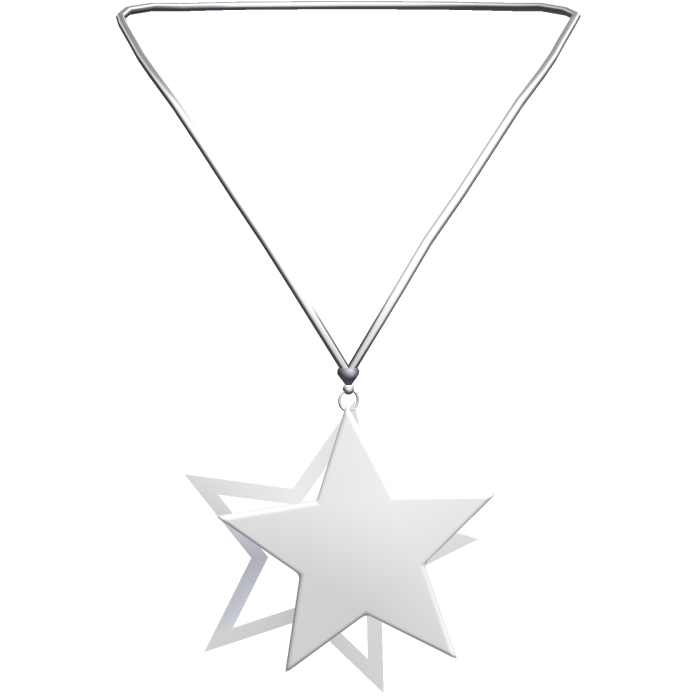 Y2K Star Necklace 3.0 (White)