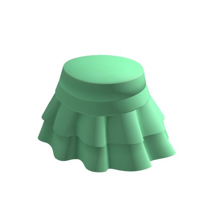 pastel green ruffled skirt thumbnail