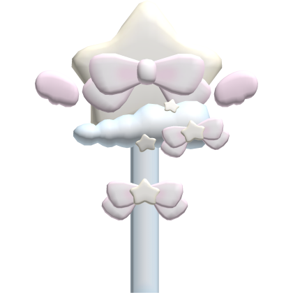 Cute Dreamy Starry Night Wish Pink Wand