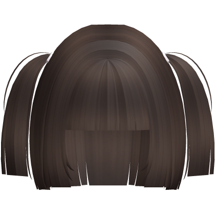 ♡ brown blunt cut hime bob pigtails