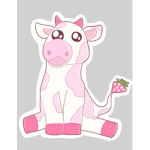Strawberry cow heaven