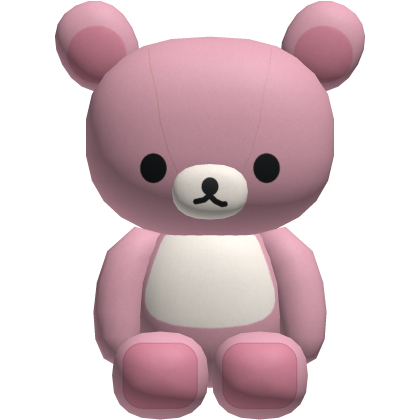 Cute Pink Rilakkuma Korilakkuma Bear Plushie Roblox item
