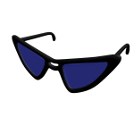 Blue Maniac Glasses