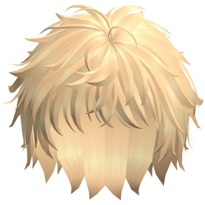 Fluffy Messy Anime Emo Boy Hair Blonde