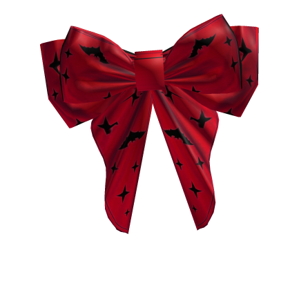 Red Halloween Bow