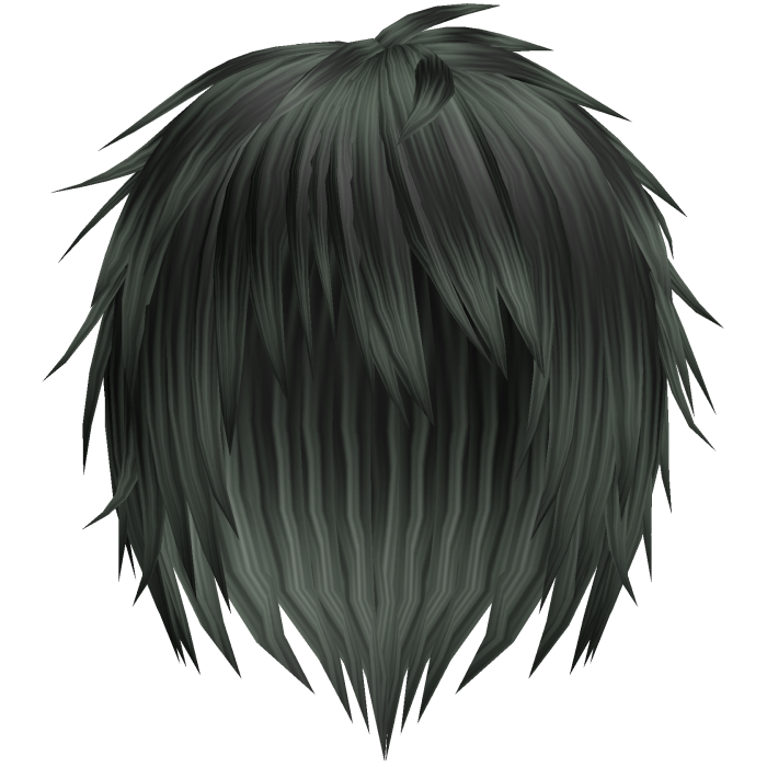 green kuro messy japanese anime boy hair