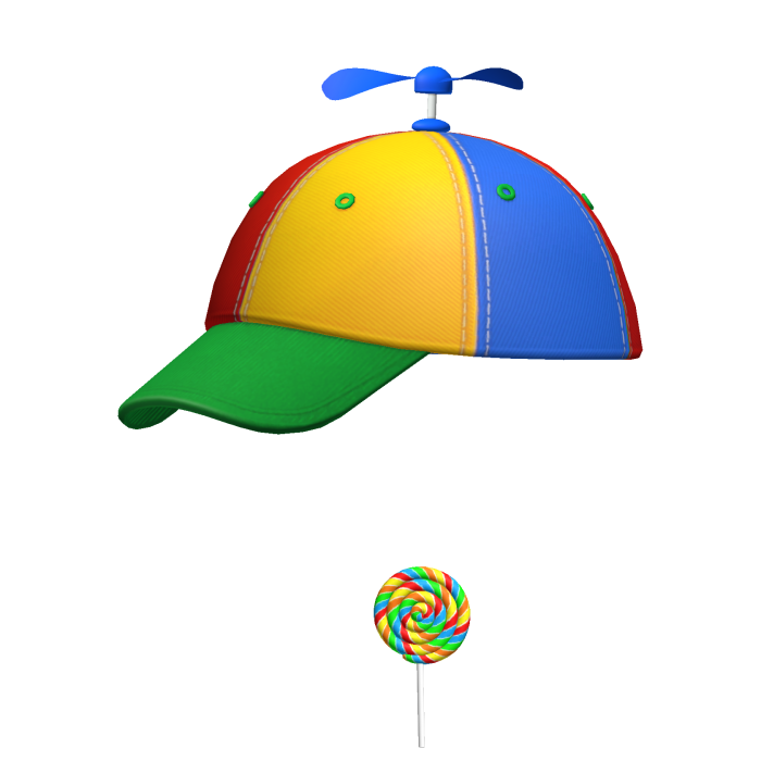 Propeller Hat Twisted Rainbow Lollipop Meme Beanie