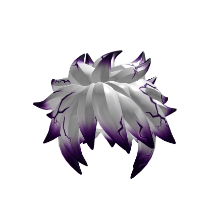 White and Purple anime boy hair