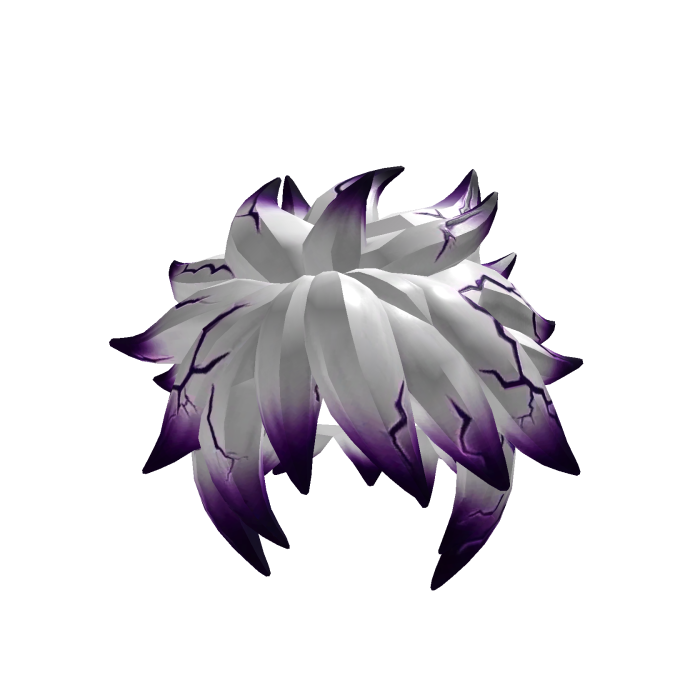White and Purple anime boy hair