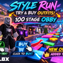 Style Run: HomeStore Obby [New Free Clothes!!]