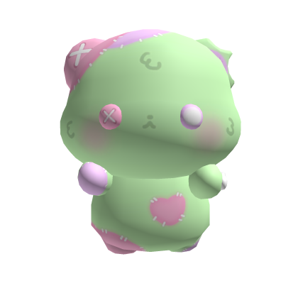 Cute zombie bear plush on head ♡ 