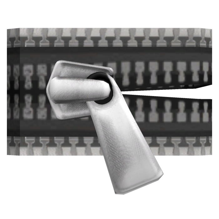 [1.0] (Left) Emo Punk Studs Zipper Arm Acc