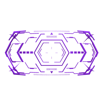Cyber Purple Scifi Visor V2