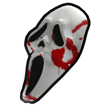 Cartoony Scream Ghostface Hand Print [SIDE]