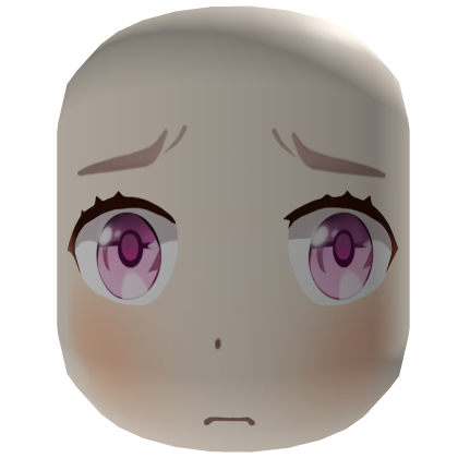 Natsuki Blushing meme Face DDLC Roblox item
