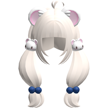♡ : kawaii pastel blonde fluffy bijou pigtails