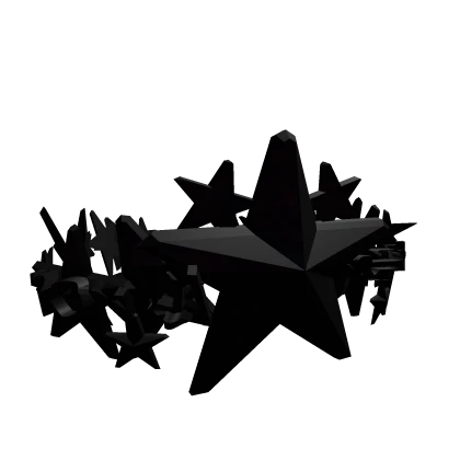 Black Star Crown Roblox item thumbnail