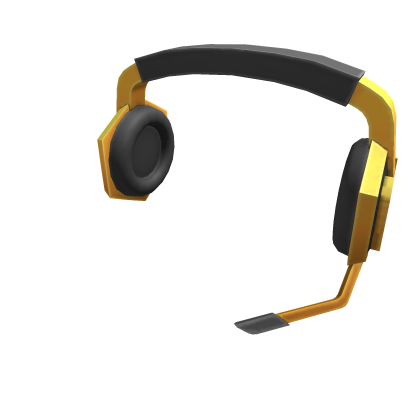 Golden Gaming Headset Roblox NoFilter