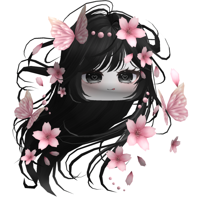 Mystical Sakura Windy Hair (Black)