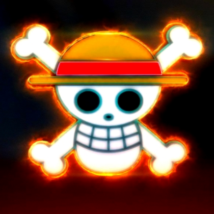 One Piece Flag |ドクロのマーク| RedBlack Roblox decal